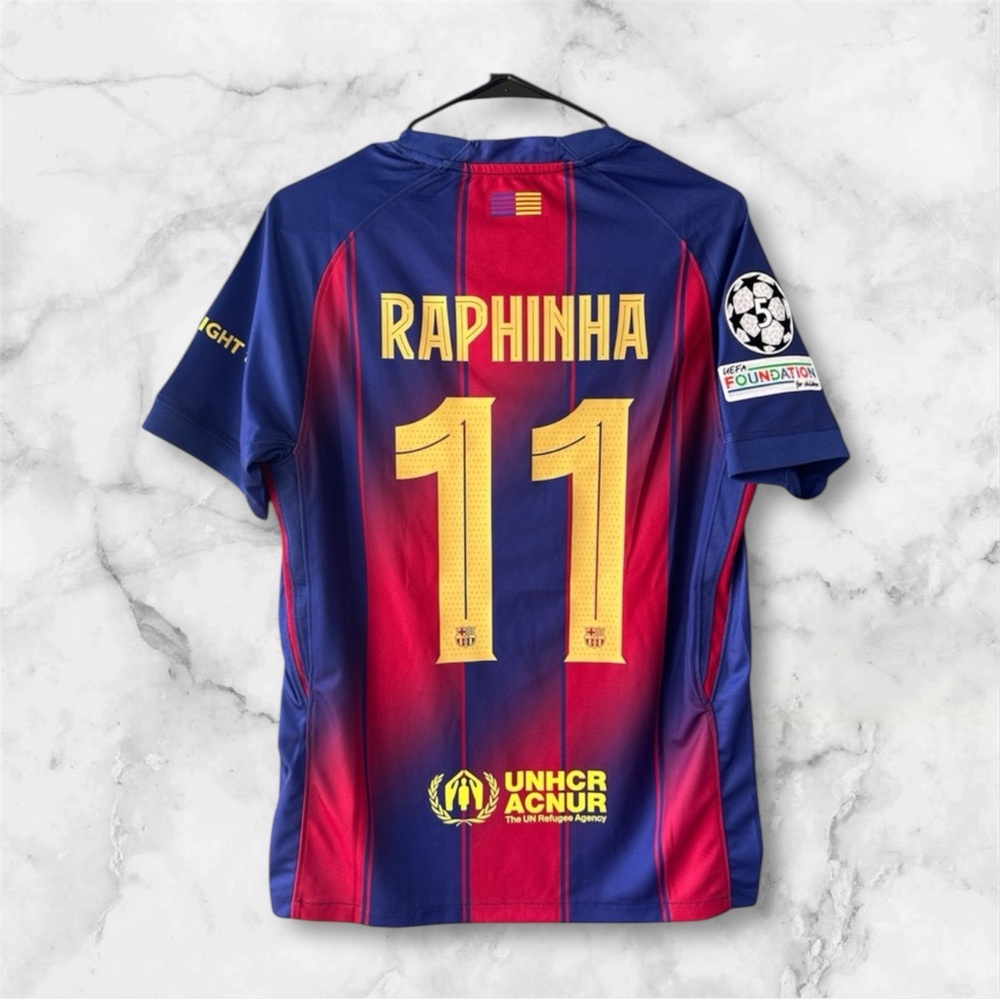 Raphinha #11 Barcelona Men’s Soccer Jersey NWT ⚽️💯 World Cup 2026 🔥
